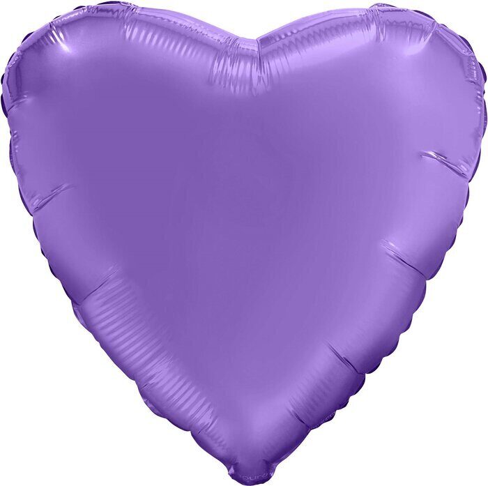 Шар (19''/48 см) Сердце, Мистик, Пурпурный, Сатин, 1 шт. , 758205