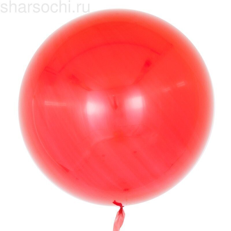 Шар (18''/46 см) Сфера 3D, Deco Bubble, Красный, Глянец, 10 шт.
